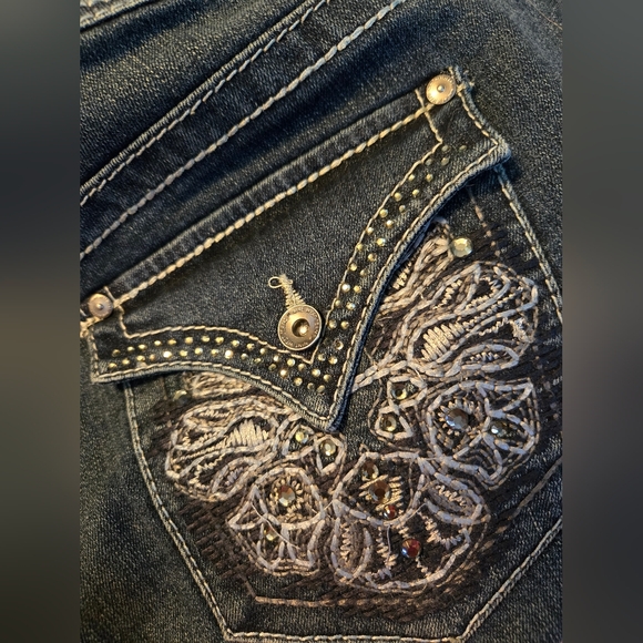 Women's Nine West Embellished Pocket Date Night Jeans Size 16 - Picture 4 of 8
